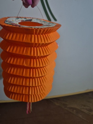 Vintage lanterns new, set of 10 paper with holder for tealight