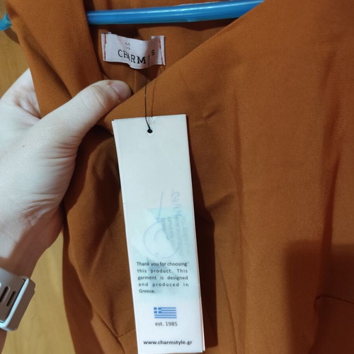 Dress new, beige and orange, size S