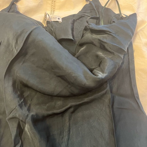 Zara deep green draped dress like new, size M