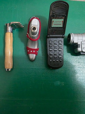 Set of 5 gas butane lighters in unusual styles