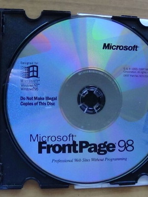 Microsoft FrontPage 98 CD εγκατάστασης σε άριστη κατάσταση
