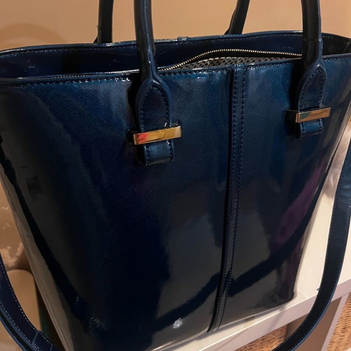 Pauls Boutique large shoulder bag like new, black-blue