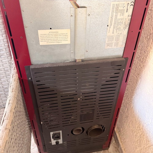 Pellet stove used with damage