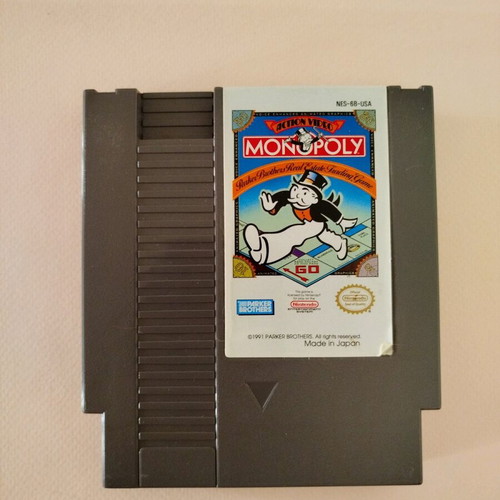 Monopoly NES game used