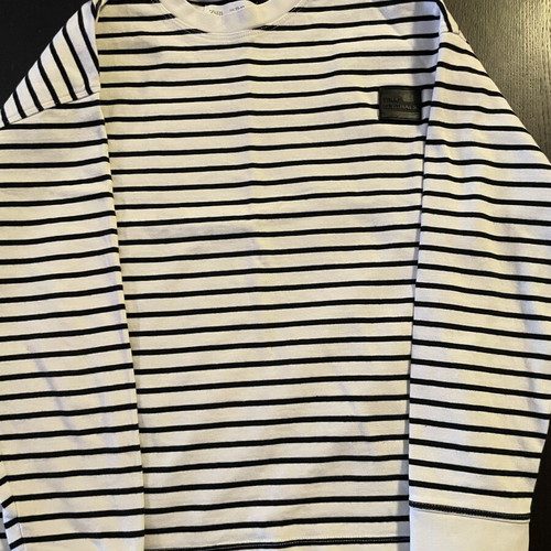 Zara striped boys' shirt like new, black and white, size 152 cm