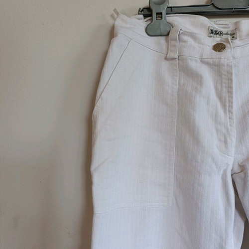 Sisan Vintage Y2K White Cargo Pants Size S Like New