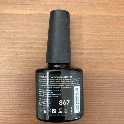 Elixir semi-permanent nail polish 867 used, Metallic Rosewood