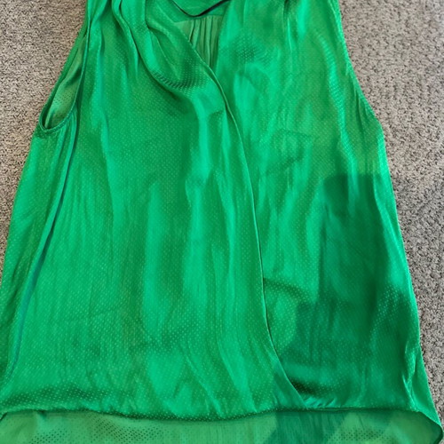 Zara green polka dot blouse like new, size S
