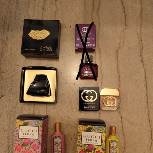Gucci Miniature Perfume Set new, 5ml Eau de Parfum