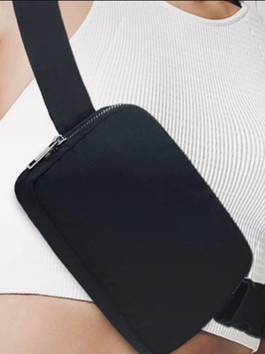 Crossbody bag unisex new, black