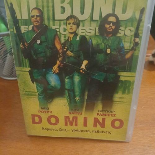 Domino DVD like new, adventure with subtitles