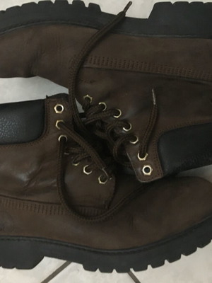 Brown boots shoes used size 38 in good condition