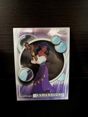 2026 Topps Chrome Disney Esmeralda Sticker used, The Hunchback of Notre Dame