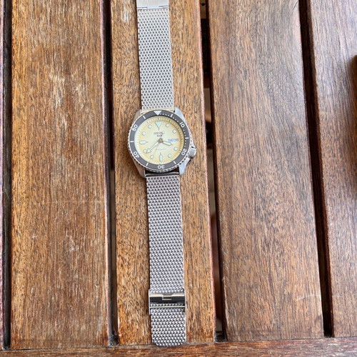 Seiko 5 Sports SRPD67K1 Автоматичен Шампанско Отлично Състояние