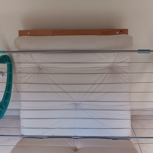 Metal clothes drying rack for balcony, 10 rods, 10.5m length