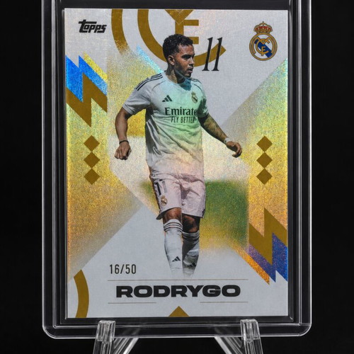 Rodrygo Topps Los Blancos limited edition 16/50 sticker