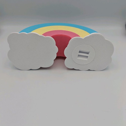 Rainbow piggy bank new, 3d printed from esun pla pastel