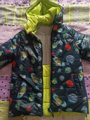 Boboli reversible kids jacket 6-8 years like new, multicolor