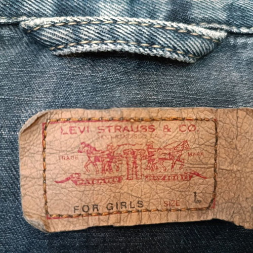 Vintage Levi's jacket used, women's blue size L