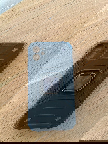 θήκη για iPhone 11 αχρησιμοποίητη μαύρο χρώμα με μεταλλική υποδοχή για το δάχτυλο