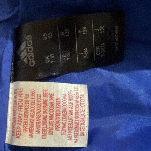 Adidas spring jacket for boys 7-8 years blue and red like new