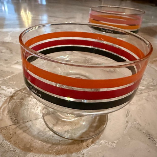 Vintage Pierre Cardin ice cream bowls set of 6, new