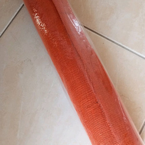 Orange burlap 4 meters 55 cm width new