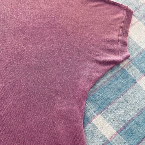 DKNY Lilac Short Sleeve Cardigan One Size like new