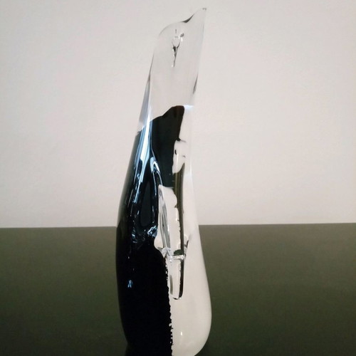 Crystal decorative penguin fm ronne by sweden (kosta boda) used