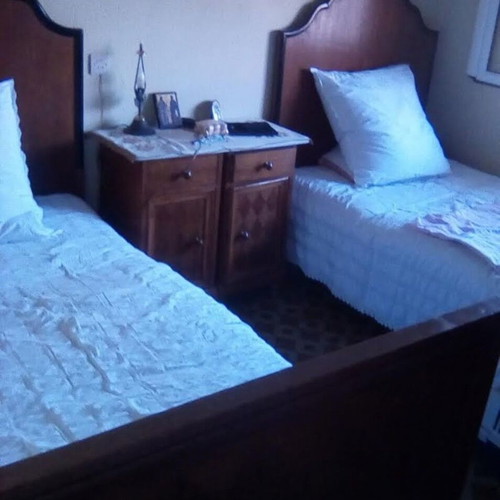 Vintage Twin Beds used, wooden, German made, set of two