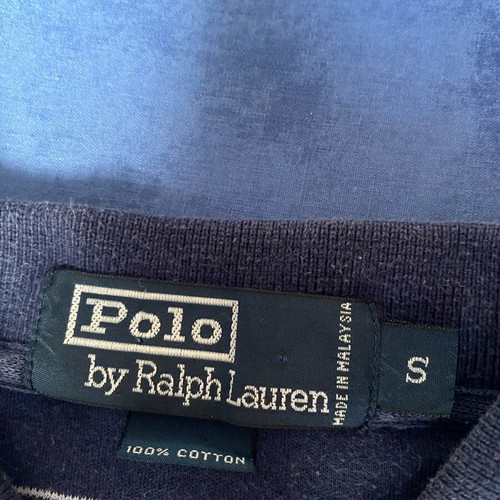 Polo Ralph Lauren striped navy blue and white shirt, like new, size S