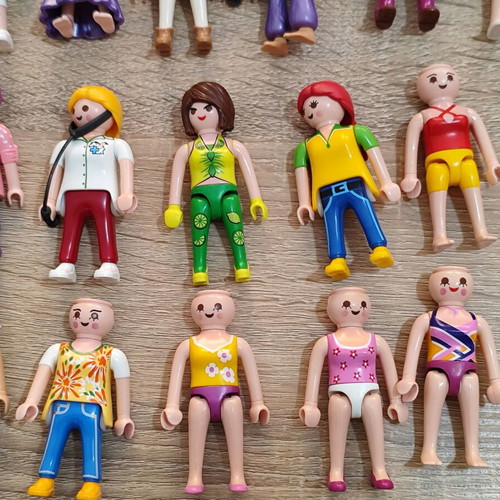 Playmobil female figures and accessories used, set