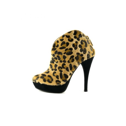 Stefania leopard print ankle boots new, size 38, 11cm heel