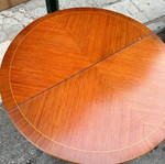 Console dining side table used, half-moon, dimensions 100x79 cm