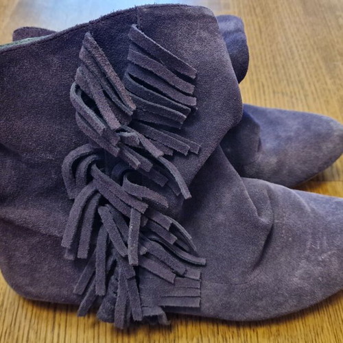 Zara ankle boots used, purple, size 38
