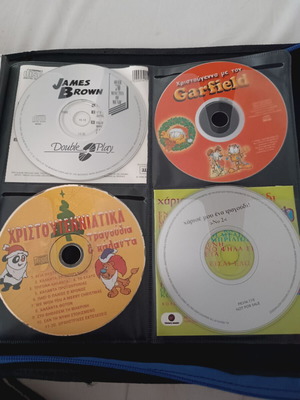 Σετ 4 CD και DVD μεταχειρισμένα, James Brown, Garfield, χριστουγεννιάτικα τραγούδια