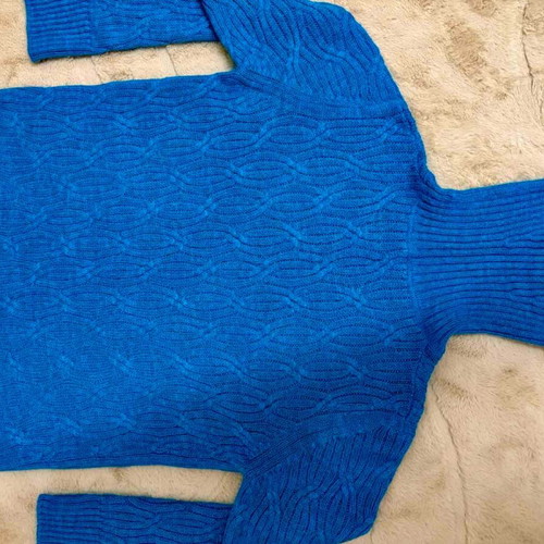 Massimo Dutti sweater blue, 100% wool, new, size L