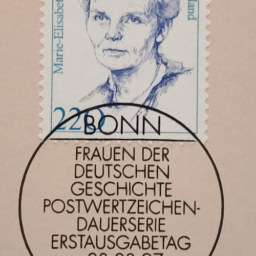 German 1997 stamp with Bonn first day cover cancellation