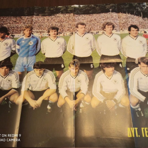 Argentina - West Germany poster used, Mexico 86 from Blek magazine