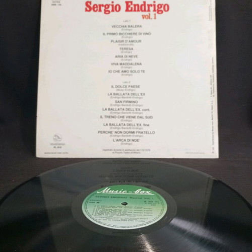 Recital Sergio Endrigo vol. 1 like new