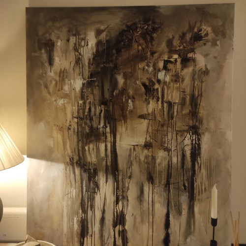 Handmade Abstract Art Painting by Christos Tzanetis (Xtza) new