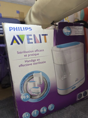 Ηλεκτρικός αποστειρωτής ατμού Philips Avent 3-σε-1 σαν καινούργιο