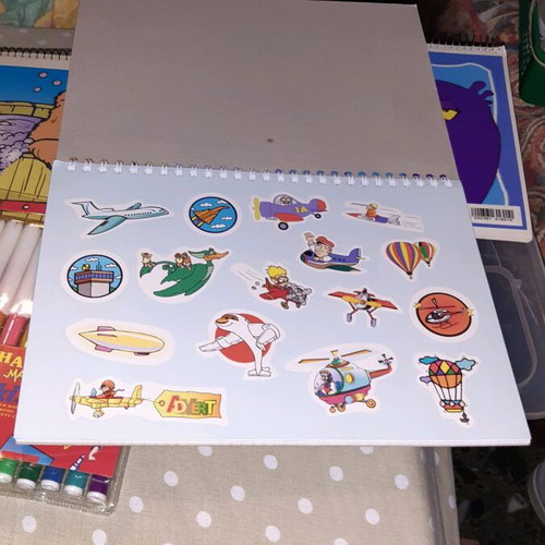 Painting blocks for toddlers with stickers, set of 3 and markers new