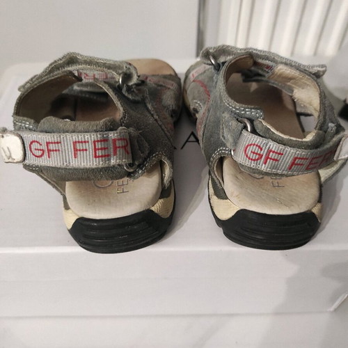 GF FERRE kids sandals used, gray, size 26