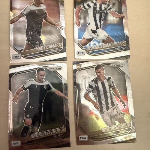 Panini Prizm Paok FC Sticker Set new