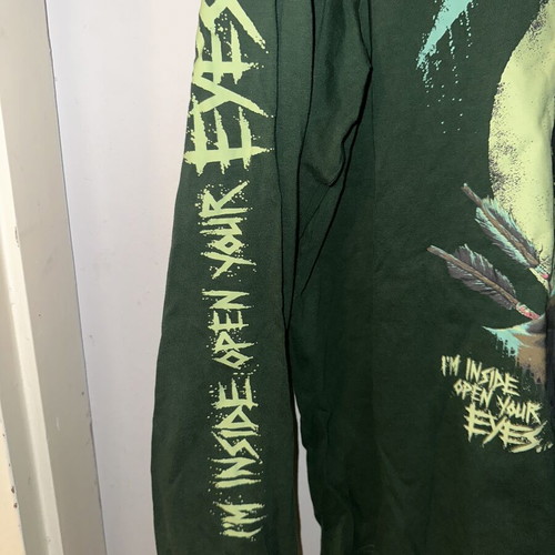 Metallica long sleeve shirt, green, H&M, size M