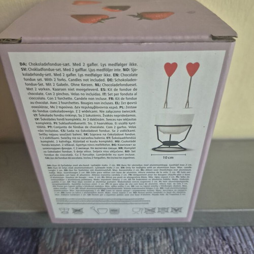 Chocolate fondue set new in box