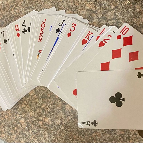 Plastic playing cards like new, water resistant