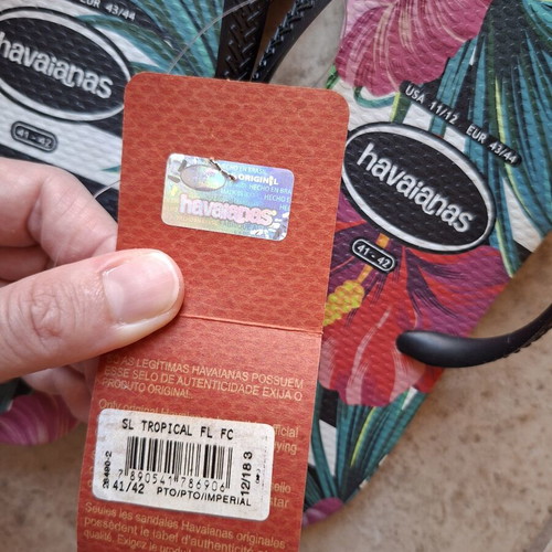Havaianas Slim Tropical flip-flops, size 43, floral