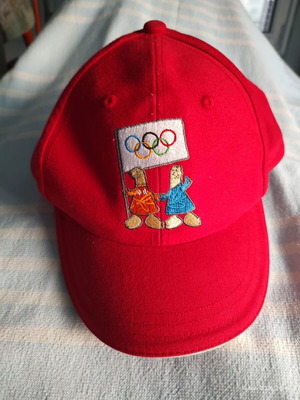 Collectible children's cap Athens 2004 with Phoebus and Athena embroidery